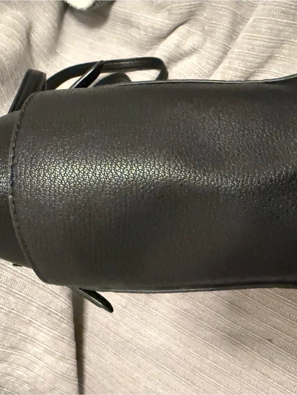 Michael Kors Black MK Signature Tote with Gold-Tone Charm